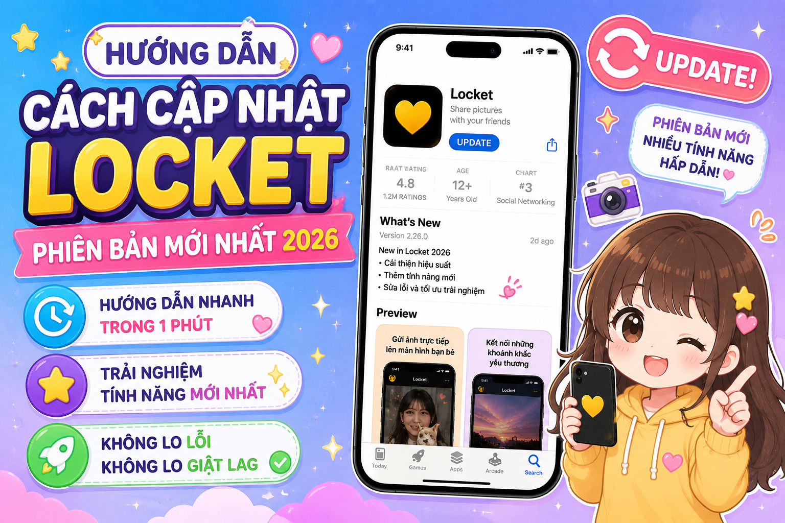Hướng Dẫn Cách Cập Nhật Locket Phiên Bản Mới Nhất 2026